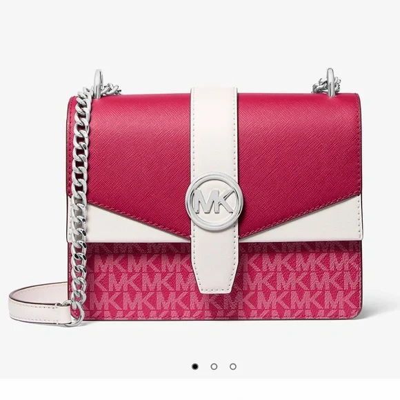 Greenwich Small Color-Block Signature Logo Crossbody Bag - Picture 1 of 6